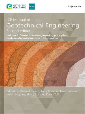 cover image of ICE Manual of Geotechnical Engineering Volume 1